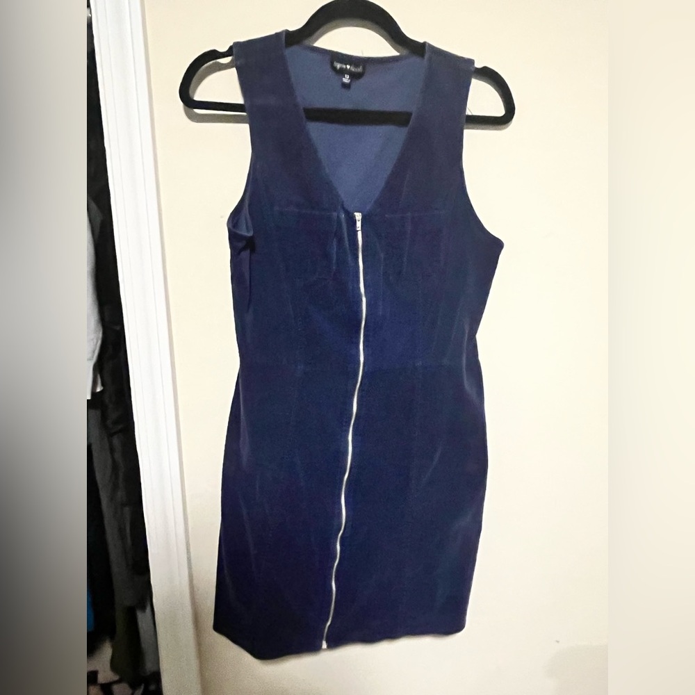 Corduroy Zip Up dress